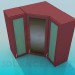3d модель Угловые навесные шкафчики – превью