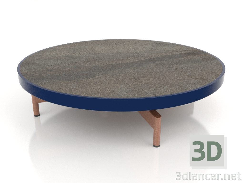 modello 3D Tavolino rotondo Ø90x22 (Blu notte, DEKTON Radium) - anteprima