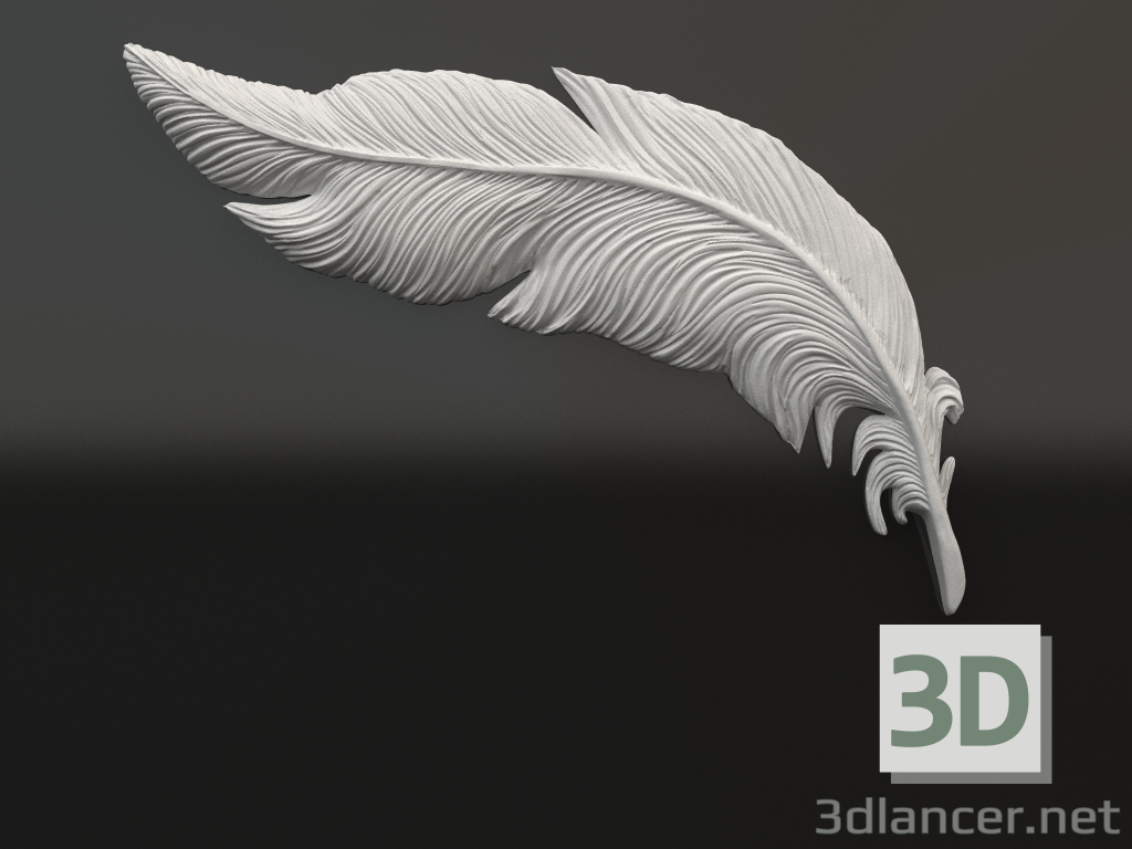 modello 3D Elemento decorativo gesso DE 060 1 (800x544x49) - anteprima