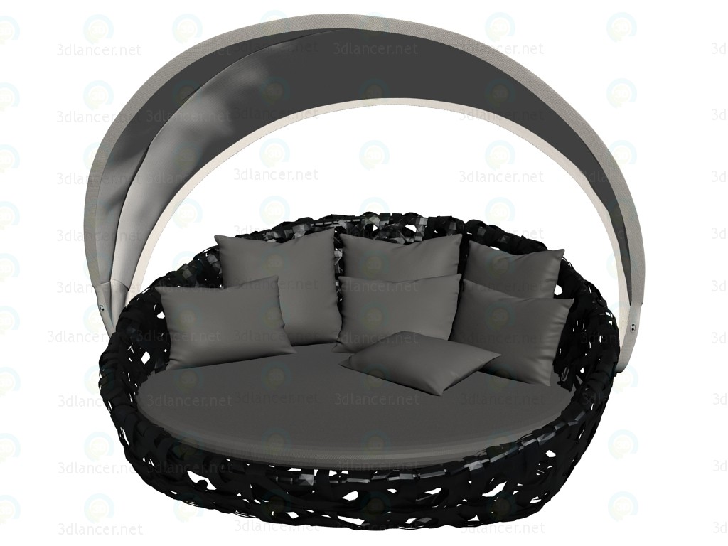 3d model Sofa bed with a canopy CN160P1C - preview
