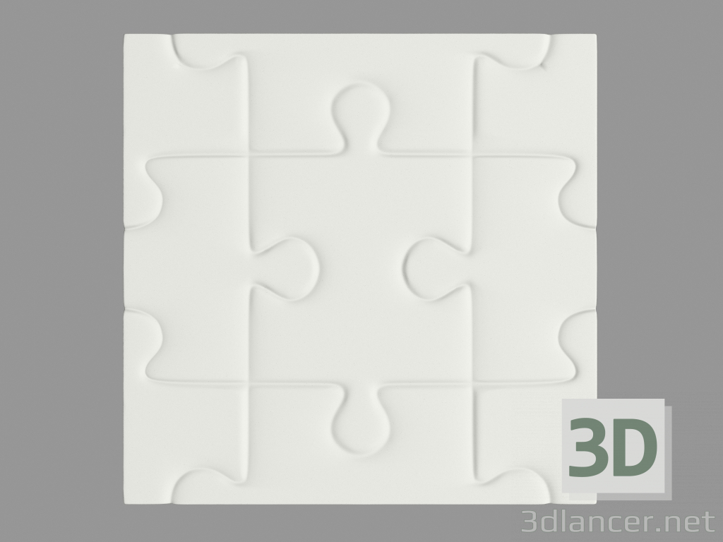 3 डी मॉडल 3 डी पैनल (№7) - पूर्वावलोकन