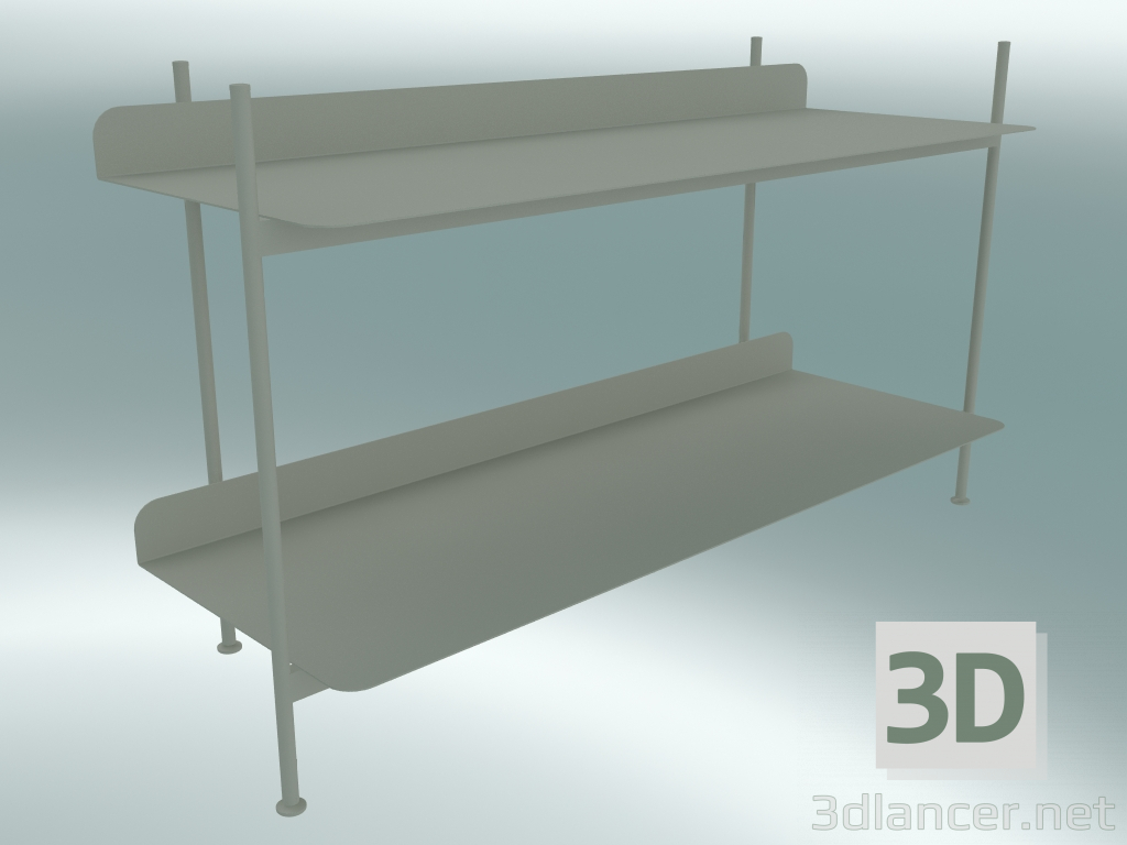 modèle 3D Compilation du système de rack (configuration 1, gris) - preview