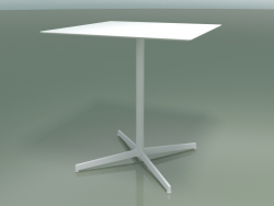 Table carrée 5549 (H 72,5 - 69x69 cm, Blanc, V12)