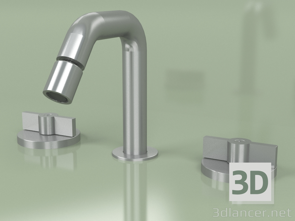 modello 3D Miscelatore bidet con bocca regolabile (19 37 V, AS) - anteprima