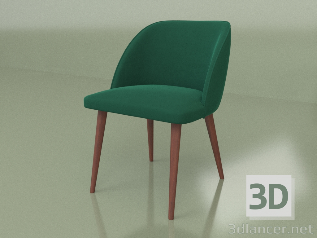 3D Modell Stuhl Teo (Beine Zinn-124) - Vorschau