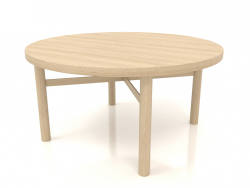 कॉफी टेबल (सीधा अंत) जेटी 031 (डी = 800x400, लकड़ी सफेद)