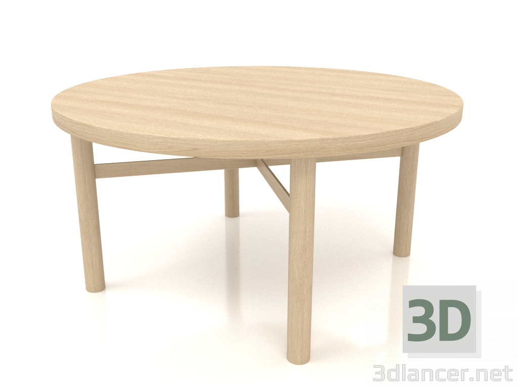 3D Modell Couchtisch (gerades Ende) JT 031 (D=800x400, Holz weiß) - Vorschau