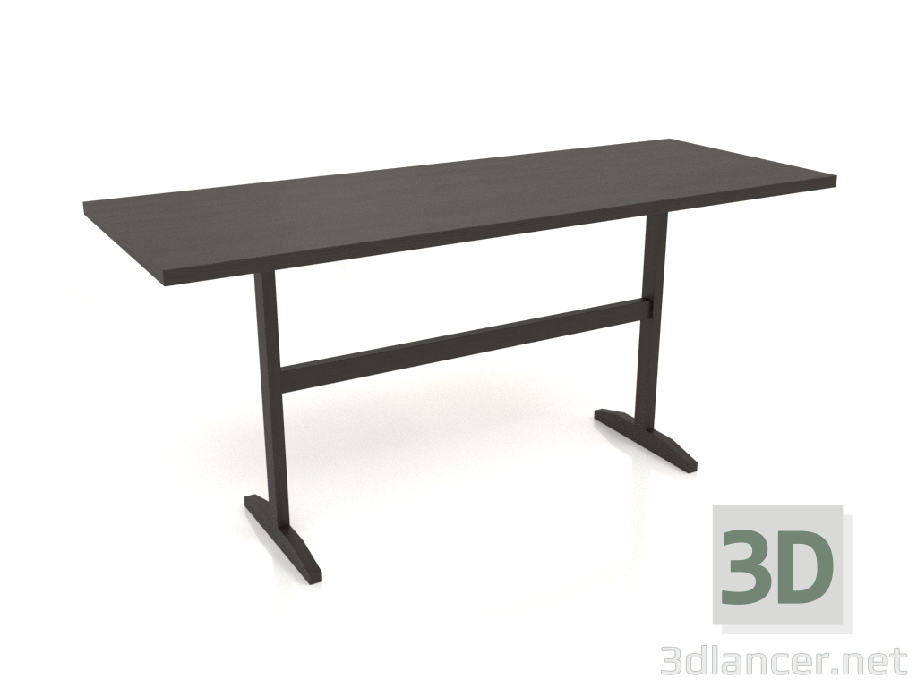 modello 3D Tavolo da lavoro RT 12 (1600x600x750, legno marrone scuro) - anteprima