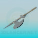 3d model A spear with an axe - preview