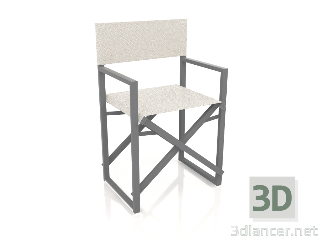 Modelo 3d Cadeira dobrável (Antracite) - preview