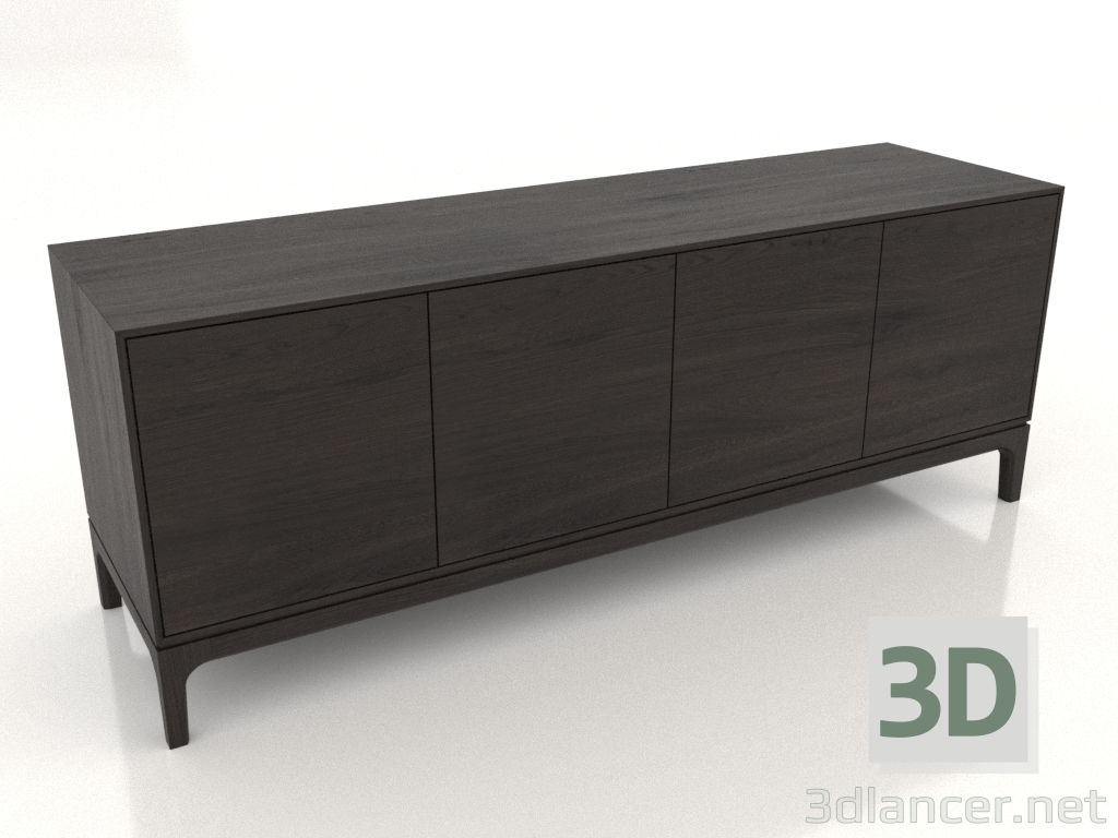 3d model TV stand FARGO 1600x450x600 mm (wenge oak) - preview