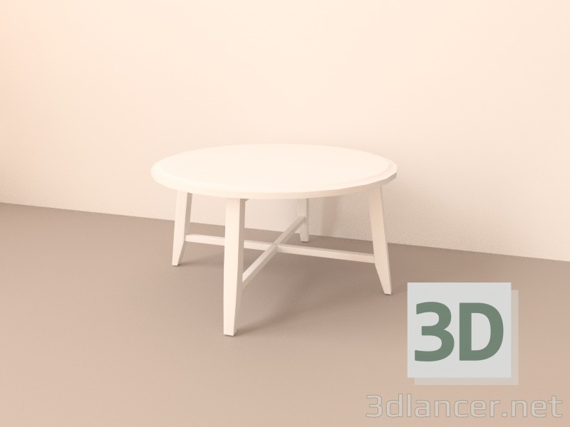 modello 3D Tavolo IKEA Kragsta - anteprima