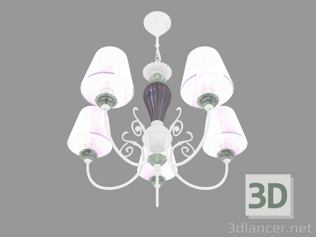 modèle 3D Lustre suspendu Madina (2889 5) - preview