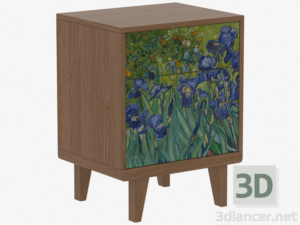 3d model Bedside nightstand THIMON (IDC008001004) - preview