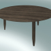 3d model Decorative table Hoof (SW2, Ø90cm, H 40cm, Smoked oiled oak) - preview