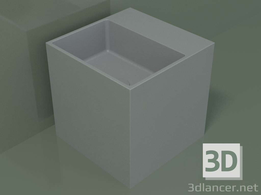 modèle 3D Vasque à poser (01UN12102, gris argenté C35, L 36, P 36, H 36 cm) - preview