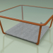 3d model Coffee table 001 (Ribbed Glass, Metal Rust, Luna Stone) - preview