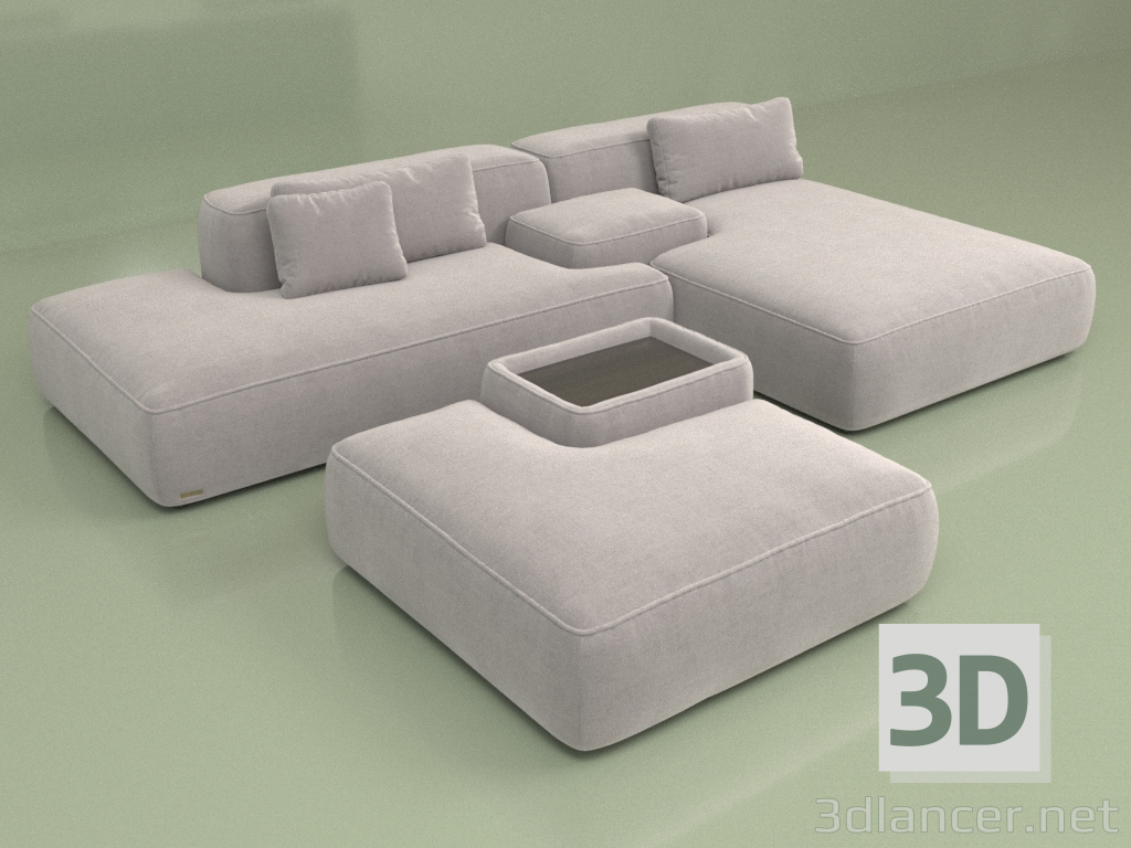 modello 3D Divano Thassos (Set 05) - anteprima