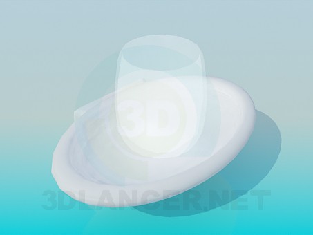 3d модель Подставка для стакана – превью 3d модель Подставка для стакана – превью