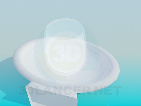 3d модель Подставка для стакана – превью 3d модель Подставка для стакана – превью