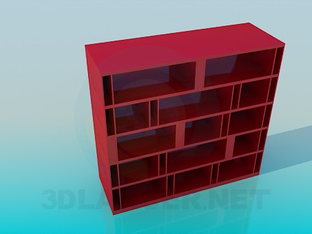 modelo 3D Estante para libros - escuchar modelo 3D Estante para libros - escuchar