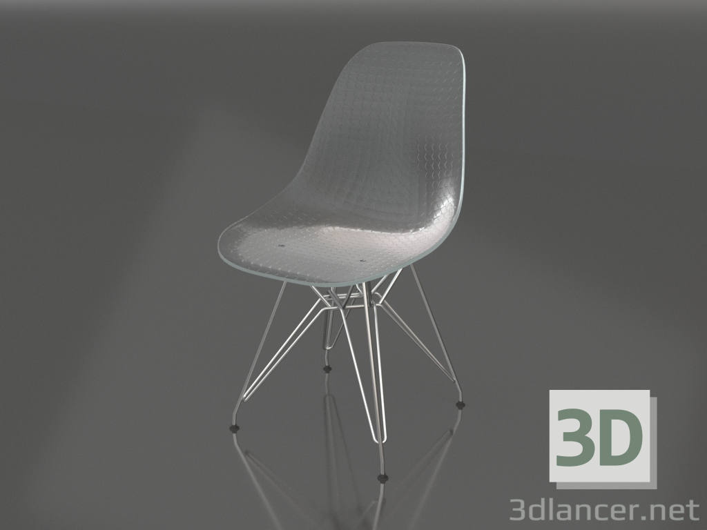 3D modeli Sandalye Yağmurluğu (şeffaf) - önizleme