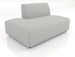Sofa module 1 seater (L) 130x90 extended to the left