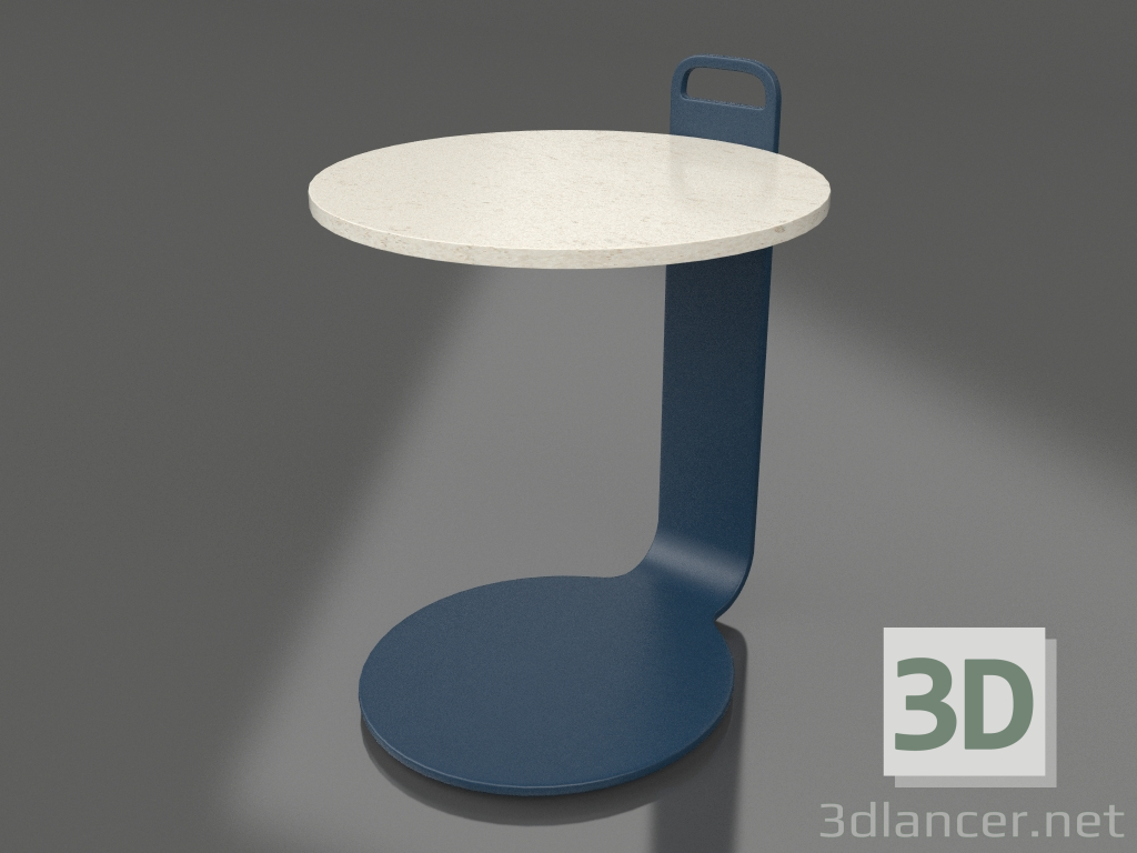 3d model Coffee table Ø36 (Grey blue, DEKTON Danae) - preview