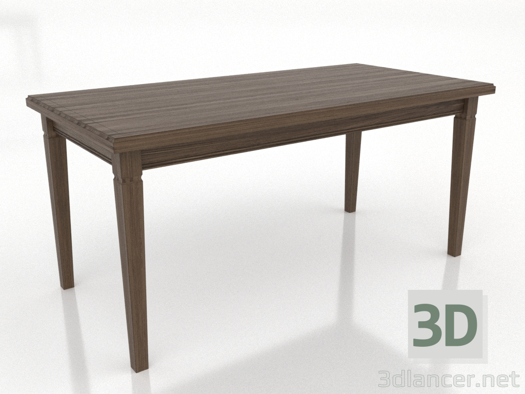 3d model Dining table 1600x800 mm (lightened ash walnut) - preview 3d model Dining table 1600x800 mm (lightened ash walnut) - preview
