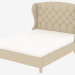 3d модель Двоспальне ліжко MEREDIAN WING QUEEN SIZE BED WITH FRAME (5104Q.A015) – превью