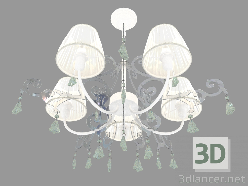 modello 3D Lampadario sospeso Gronta (2892 5) - anteprima
