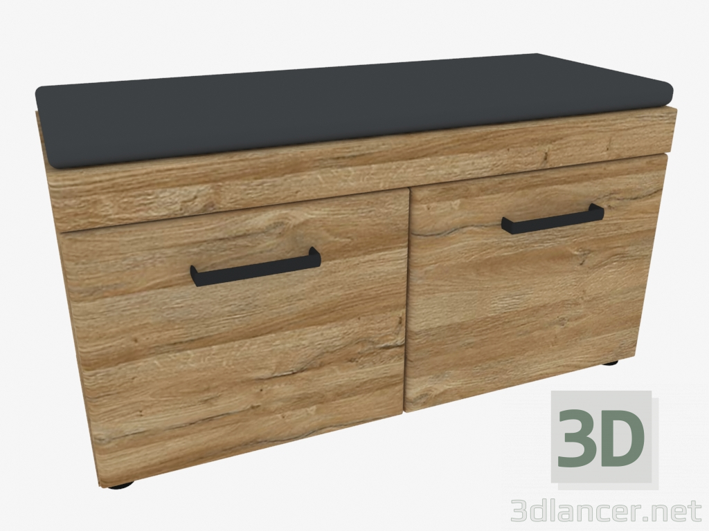 3d model Bench in the hallway 2D (TYPE CNAG05) - preview