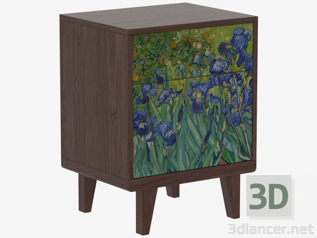 3d model Bedside nightstand THIMON (IDC008005004) - preview