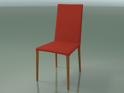 Chaise 1710 (H 96-97 cm, avec revêtement en tissu, effet teck L23)