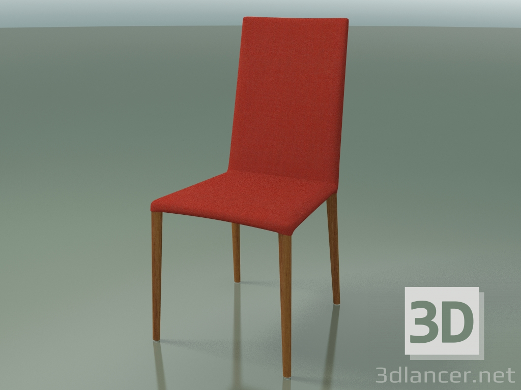 Modelo 3d Cadeira 1710 (H 96-97 cm, com estofamento em tecido, efeito L23 em teca) - preview