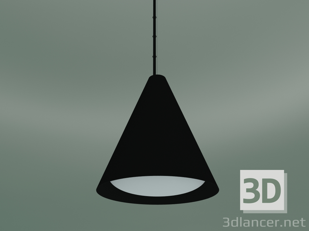 modello 3D Lampada a sospensione KEGLEN 250 PENDANT (LED-MD 27K, BLK) - anteprima