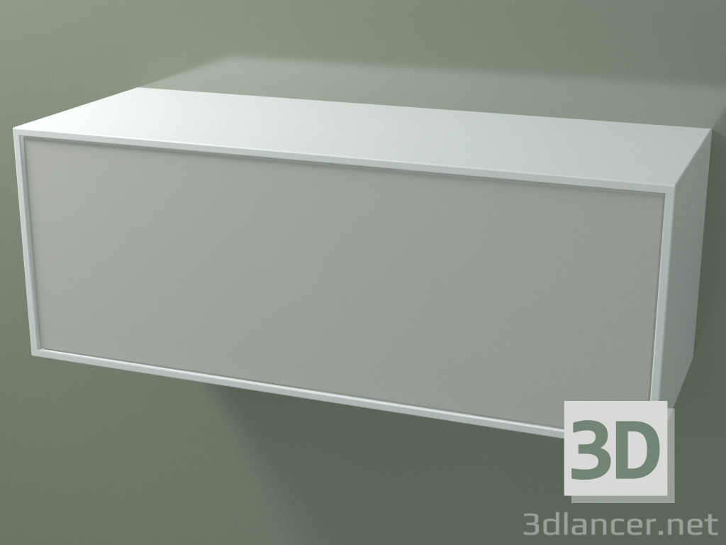 3 डी मॉडल बॉक्स (8AUDВА01, ग्लेशियर व्हाइट C01, HPL P02, L 96, P 36, H 36 सेमी) - पूर्वावलोकन