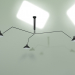 3D modeli Tavan lambası Örümcek Mouille 3 ışık - önizleme