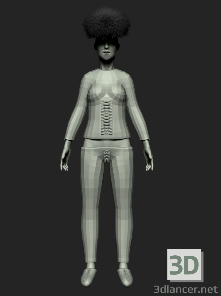 3D modeli Kadın - önizleme