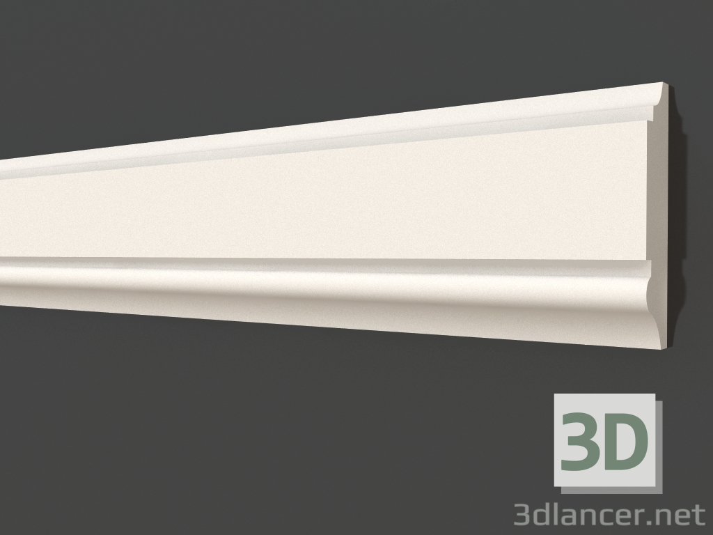 3d model Plaster molding LG 043 (65x16) - preview