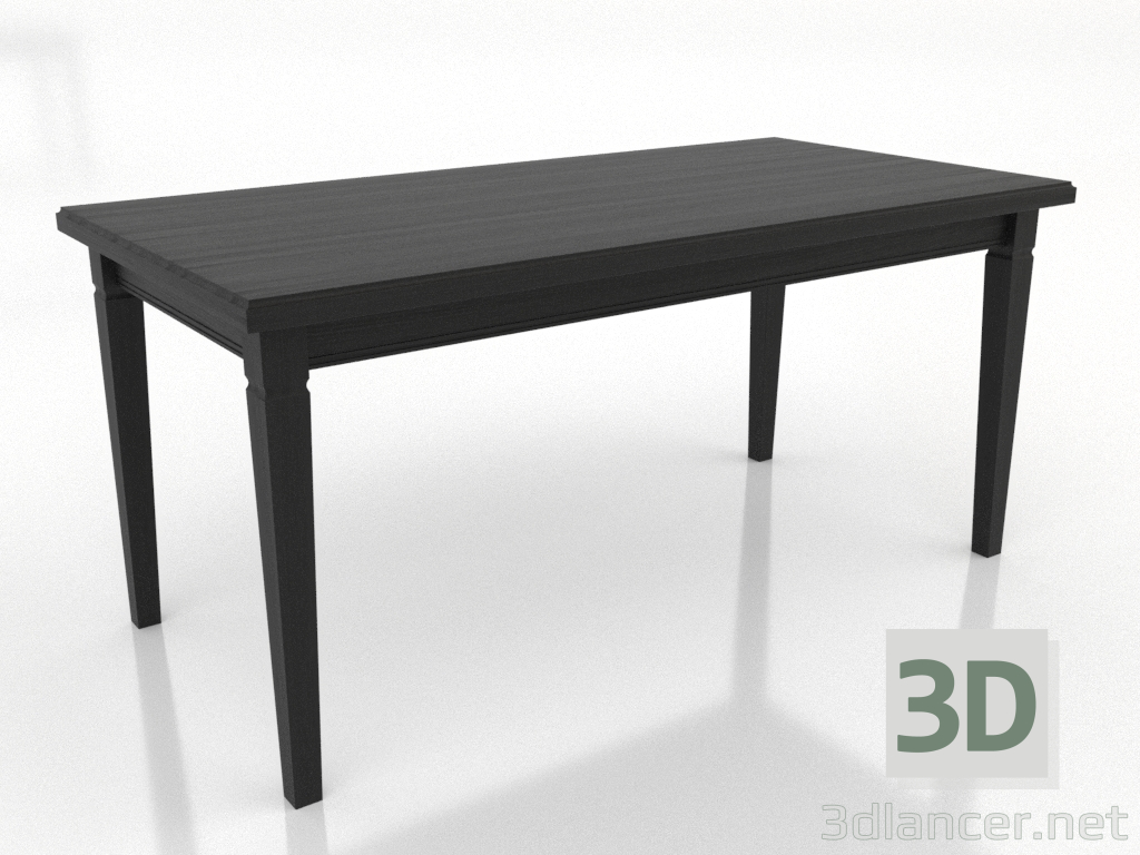 modèle 3D Table à manger 1600x800 mm (noir RAL 9005) - preview modèle 3D Table à manger 1600x800 mm (noir RAL 9005) - preview