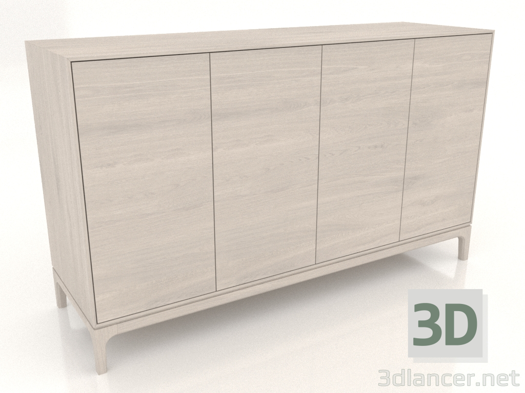 3d model TV cabinet FARGO 1600x500x950 mm (bleached oak) - preview