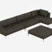 modèle 3D sofas modulaires 144 Angolo - preview