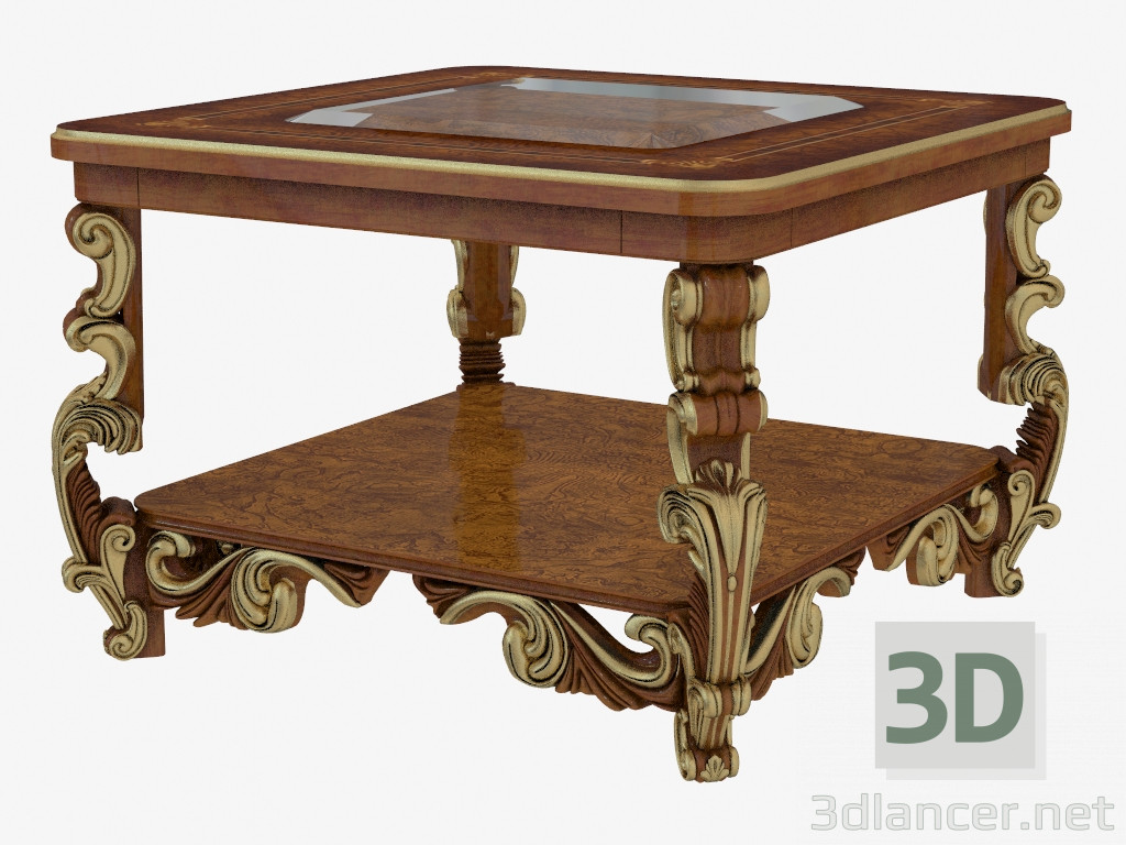 modèle 3D Table de journal en style classique 126 - preview
