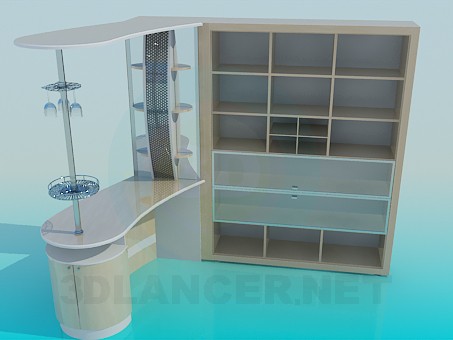 3d model Bar kitchen - preview 3d model Bar kitchen - preview
