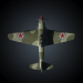 3D Yakovlev Yak-9 Avcı Uçağı modeli satın - render