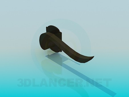 3d model The handle on the door - preview 3d model The handle on the door - preview