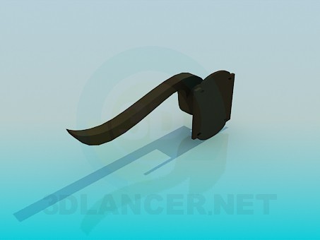 3d model The handle on the door - preview 3d model The handle on the door - preview