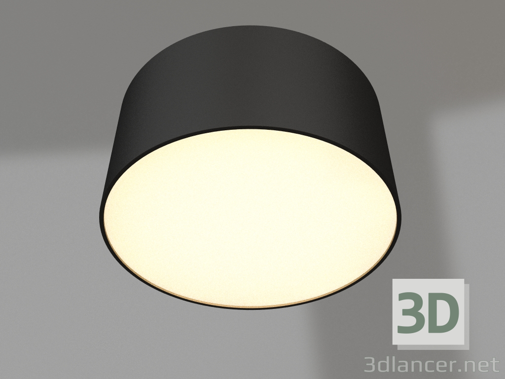modèle 3D Lampe SP-RONDO-140B-18W Blanc Jour - preview