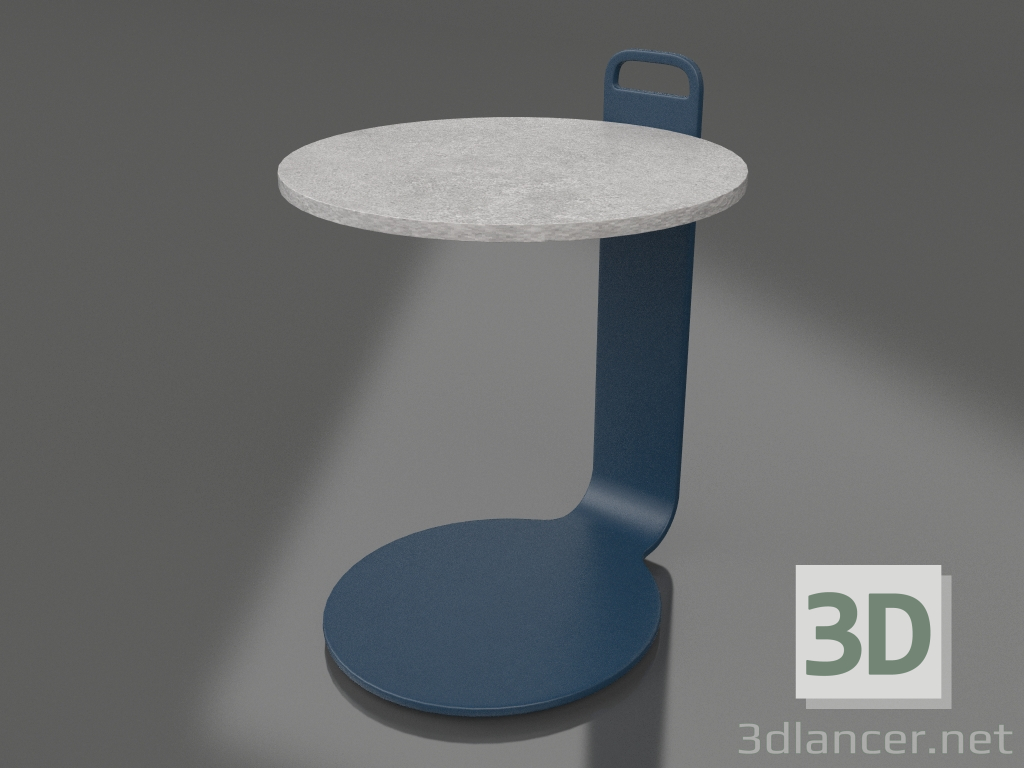 3D modeli Orta sehpa Ø36 (Gri mavi, DEKTON Kreta) - önizleme